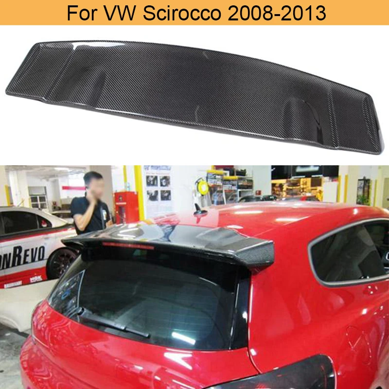 Автомобиль из углеродного волокна задний спойлер на крыло крышу для Volkswagen VW Scirocco