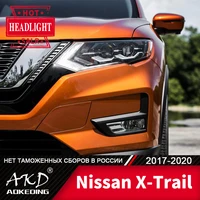 head lamp for car nissan x trail 2017 2020 x trail headlights fog light day running light drl h7 led bi xenon bulb car accessory