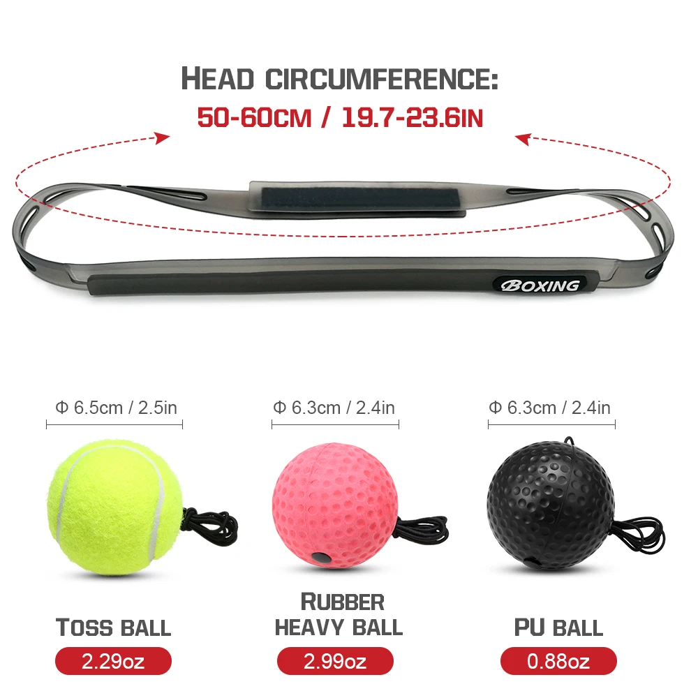 Тренировочный боксерский мяч Набор тренировочный 3 уровня Muay Thai с силиконовой