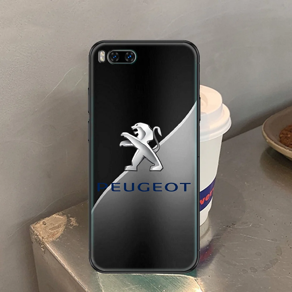 

peugeots soprt car Phone case For Xiaomi Mi Max Note 3 A2 A3 8 9 9T 10 Lite Pro Ultra black painting bumper soft prime trend
