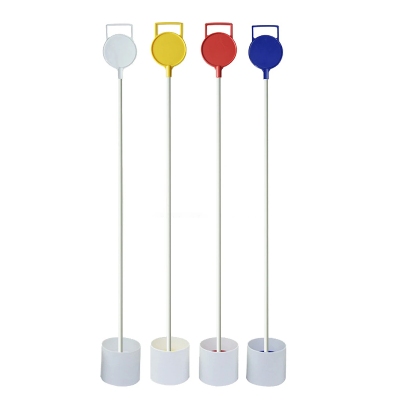 

Plastic Golf Flagsticks, Flags Hole Pole Cup Set, Portable Golf Practice Golf Pin Pole Flagpole for Yard Garden Training