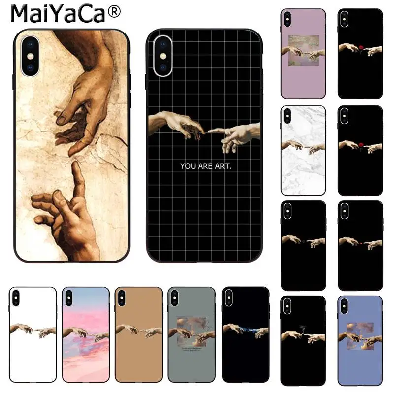 MaiYaCa Забавный чехол для телефона с изображением Давида на пальце iphone 12pro max 11pro XS MAX