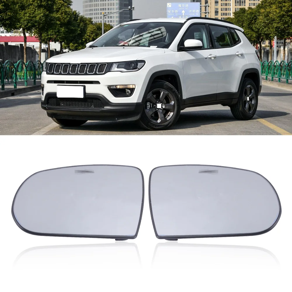 Крышка для Jeep Compass 2017 2018 внешнее зеркало заднего вида стеклянная линза боковое