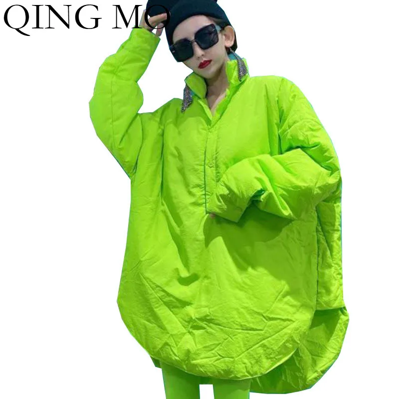 Тонкая весенняя розовая красная зеленая Для женщин Нерегулярные блузка парка 2021