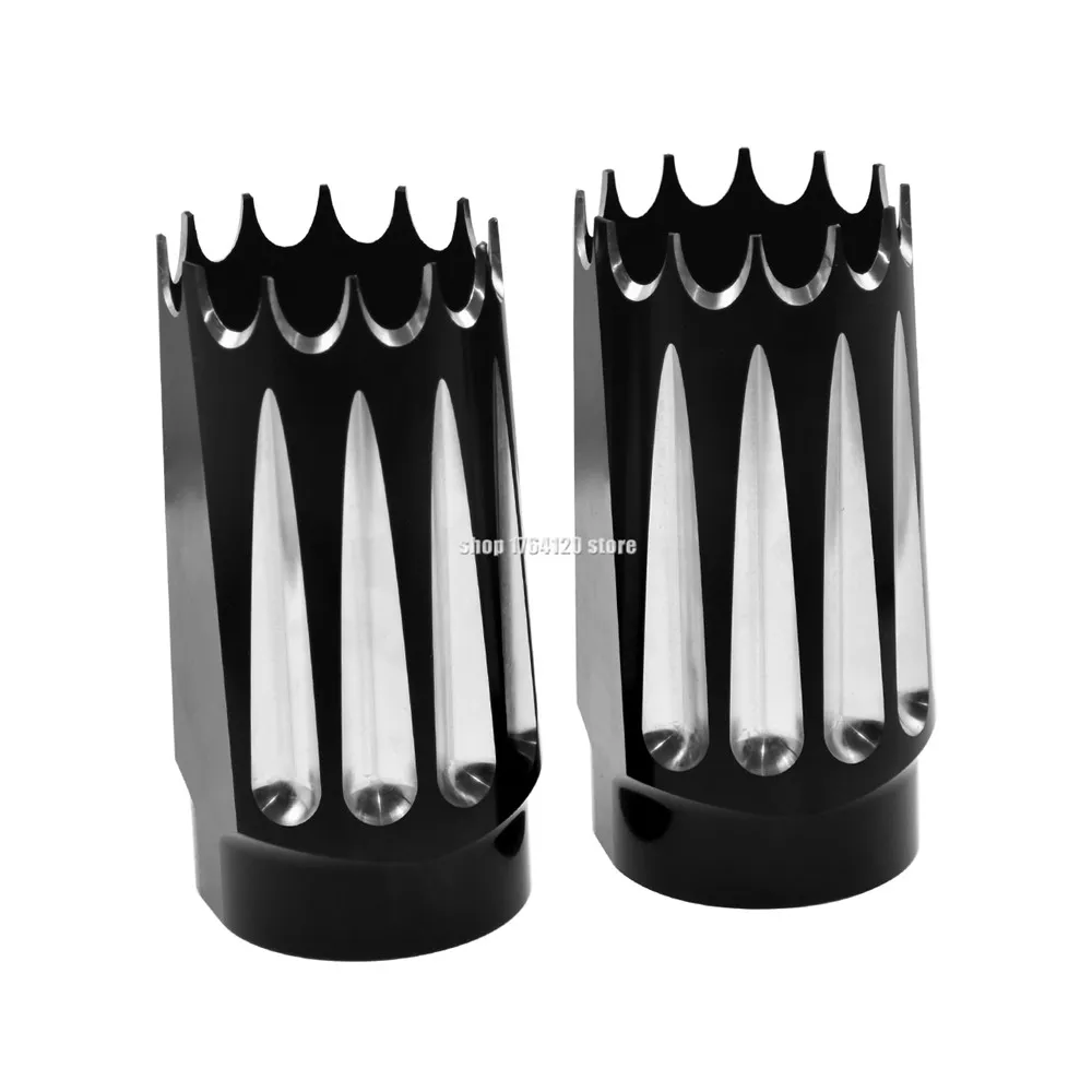 1 пара кожух для передней вилки мотоцикла ударная крышка с ЧПУ Harley Touring FLHT FLHX FLSTF