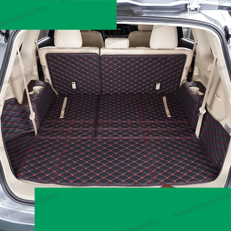 Кожаный коврик Lsrtw2017 для багажника автомобиля груза Toyota Highlander 2014 2015 2016 2017 2018 2019