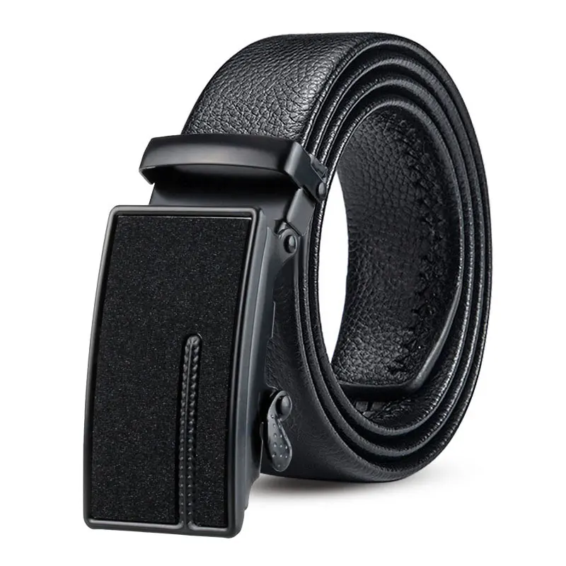 New Trend Waist Business Men's Casual Automatic Buckle Belt Large Size Leather Belt Men's Wild Casual Quality Men's Belt