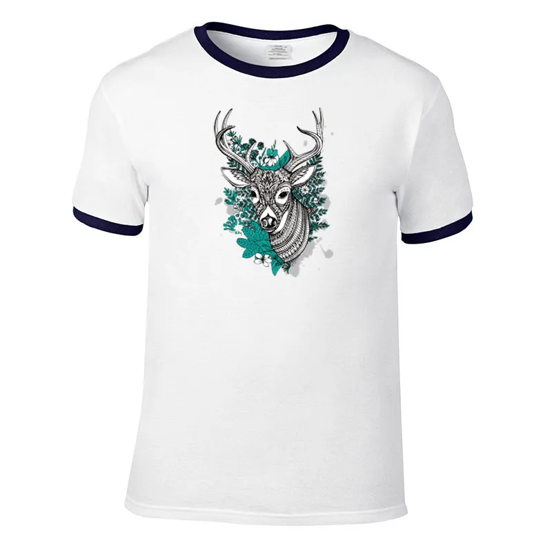 

Free delivery elk animal Raglan Sleeve funny tee cute cotton cool tshirt lovely costume t-shirt