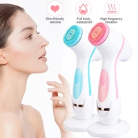electric rotary silicone cleanser skin cleaning kit remove acne black head horny skin problems handheld usb charging model