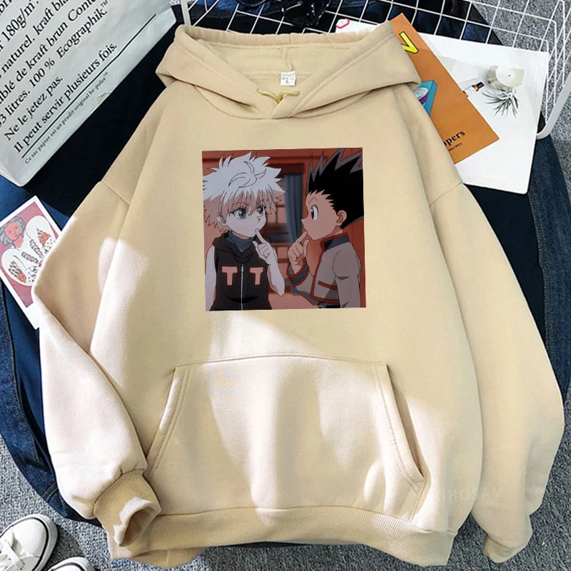 Толстовка с капюшоном для мужчин и женщин японское аниме Hunter X Killua Zoldyck милые