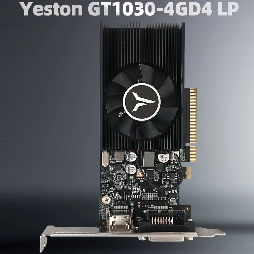 

Yeston GPU 4G 64bit DDR4 Graphics Card 1152-1380MHz HDMI-compatible Video Graphics Cards for Desktop PC Computer