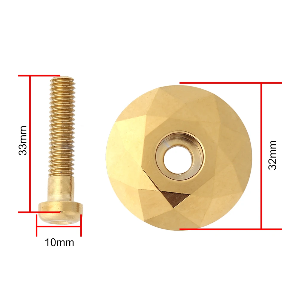

28.6mm Bicycle Headset Fork Tube Cap Steerer Plug MTB Fork Road Bicycle Part CNC Cycling Stem Top Bowl Cover with Screw