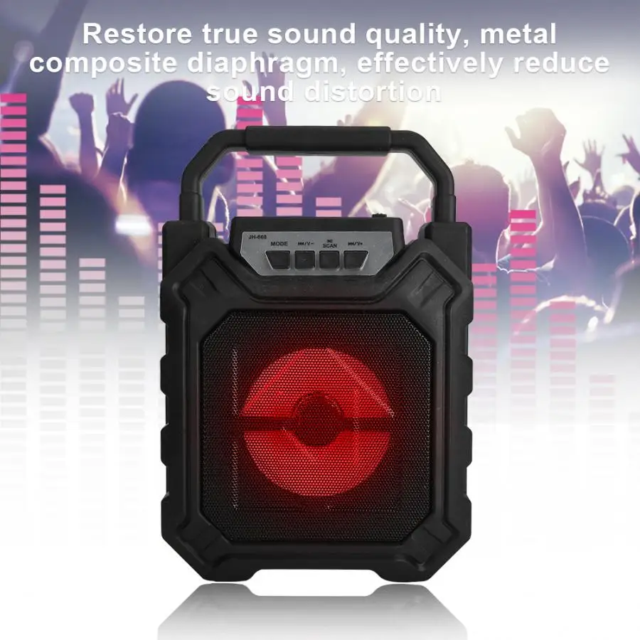 Портативный внешний ABS Bluetooth динамик Поддержка карты памяти u диск черный