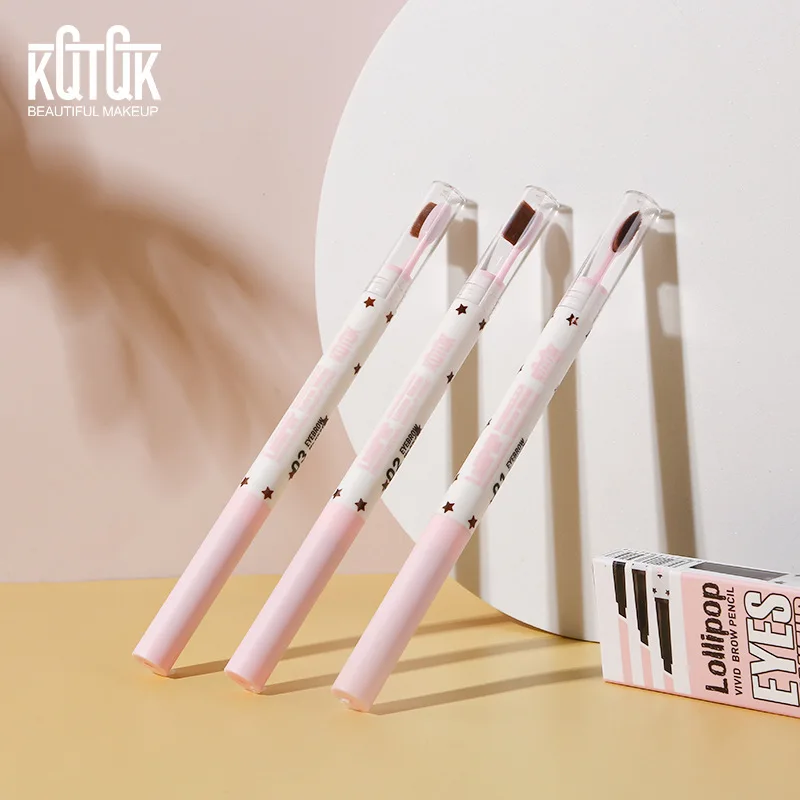 

Triangle Eyebrow Pencil Lasting Color Natural Three-dimensional No Makeup Double-Head Eyebrow Pencil cosmetic