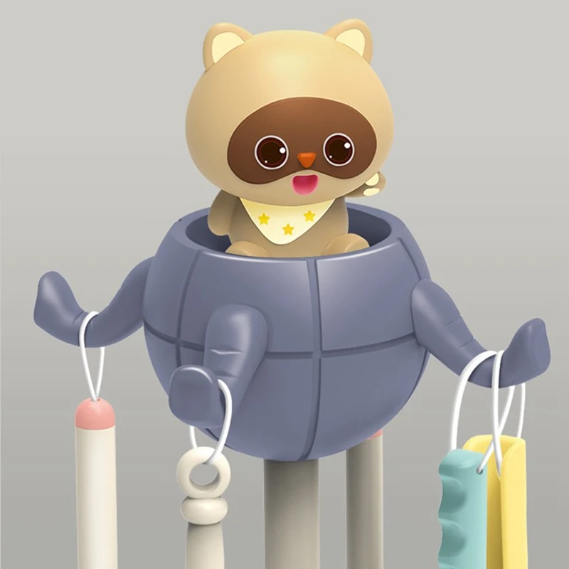 

Kids Cleaning Toy Set Cute Bear Housework Tool Toys Pretend Play Cleaning Tools Kit with Broom/Mop/Brush/Duster Playset