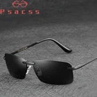 Очки солнцезащитные Psacss поляризационные для мужчин и женщин, винтажные брендовые дизайнерские солнечные очки в оправе из сплава, для вождения, рыбалки, UV400