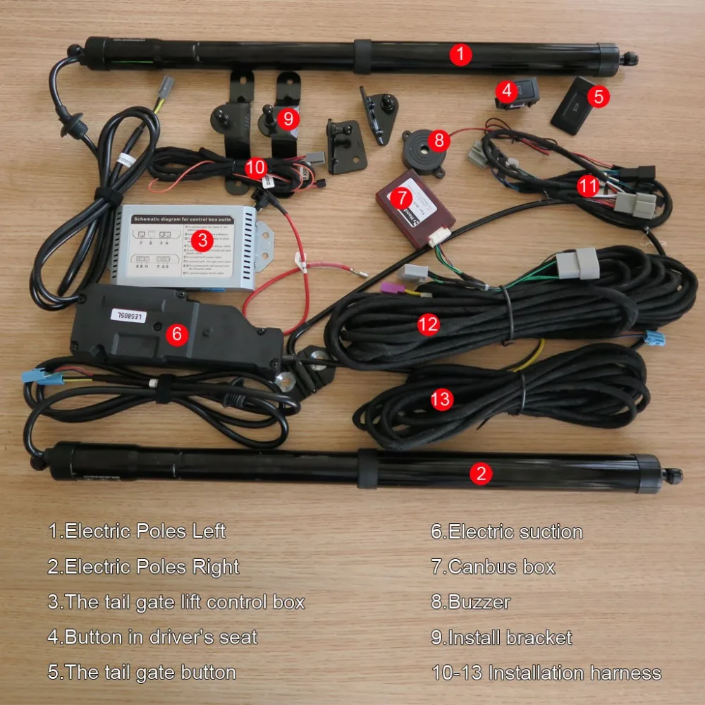 Автомобильный Интеллектуальный автоматический Электрический подъемник задних