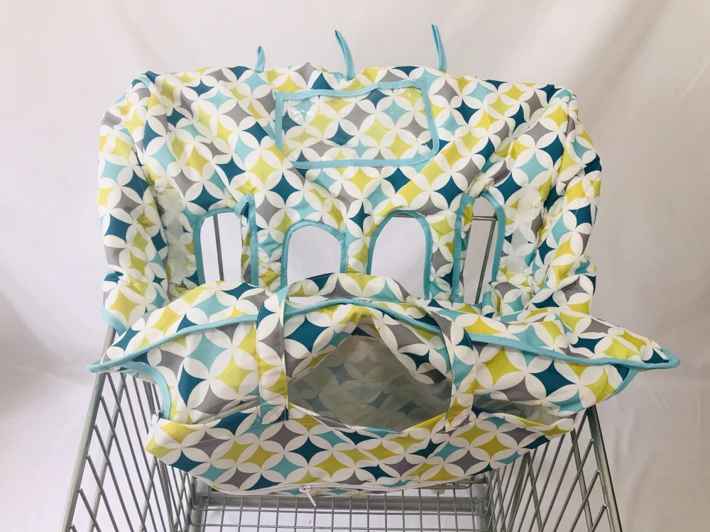 Double Shopping Cart Cover for Twin or Baby Siblings. Guaranteed to Fit