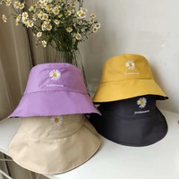 bucket hat childrens daisy double sided sweet cute korean style sun proof student versatile sun proof sun bucket hat