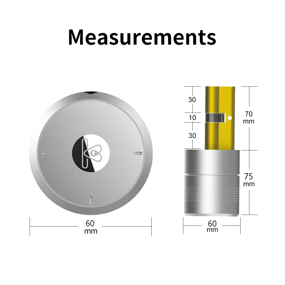 

M500 Tuya Smart Door Lock Cylinder Fingerprint Smart Lock Bluetooth Zigbee Wireless Door Lock Smart Home Network Control