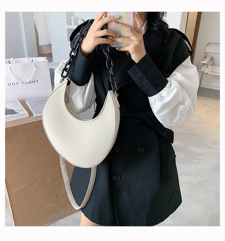 

Retro Baguette Bag Women Trendy Armpit Bag Leather Female Small Subaxillary Bags Casual Shoulder Bag Lady Handbag Bolso sac
