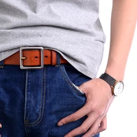 mens handmade leather belt top quality full grain cowhide luxury stainless steel buckle jeans fashion casual belt lengthened