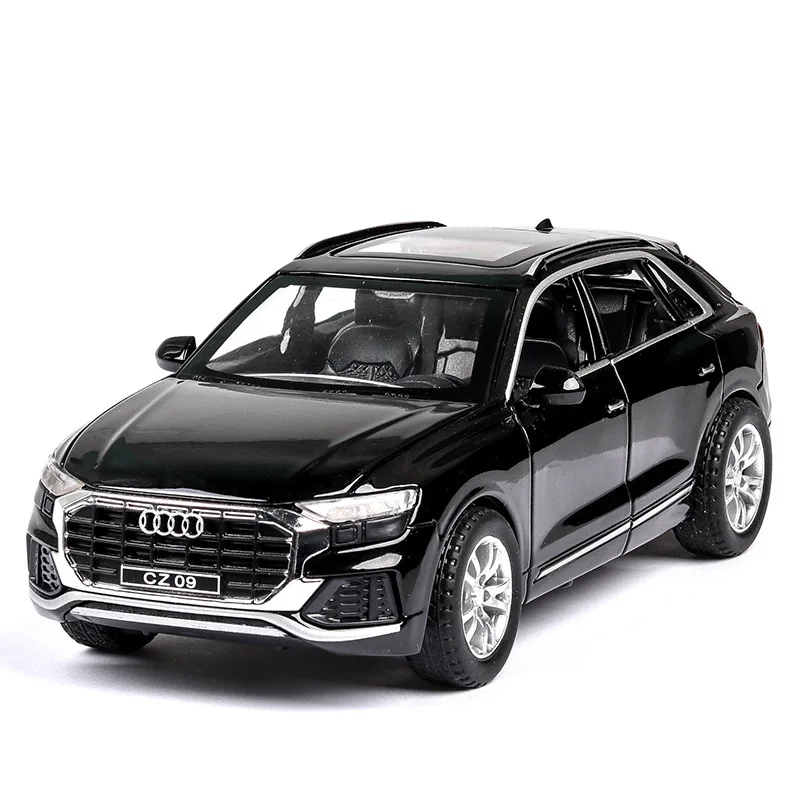 

Бесплатная доставка, масштаб 1:32, новинка, спортивный внедорожник Audi Q5, автомобиль со звуком, подсветкой, коллекция детских подарков, модель ...