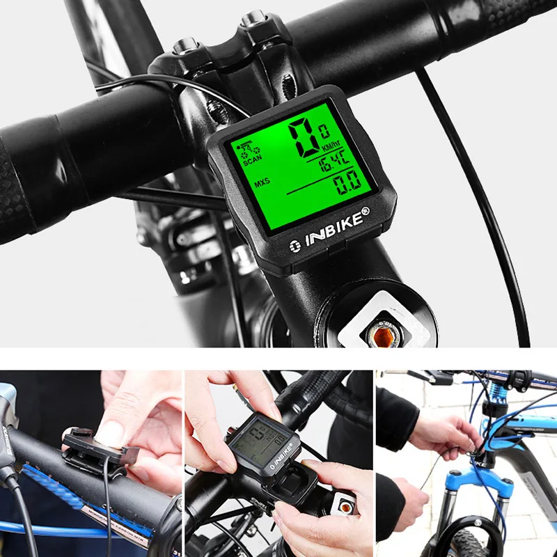 Водонепроницаемый велосипедный компьютер со спидометром и светодиодной