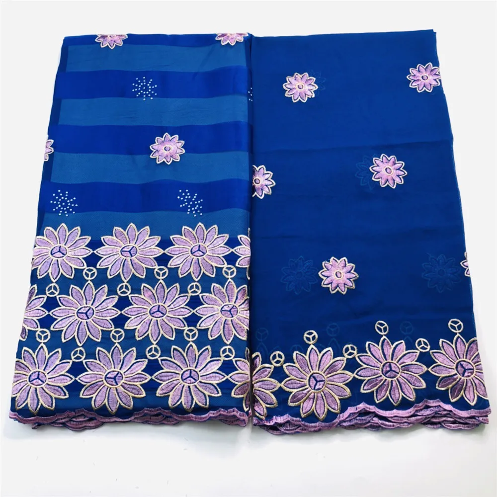 Шифоновая лента с вышивкой 5 ярдов + 2 ярда|Ткань| |