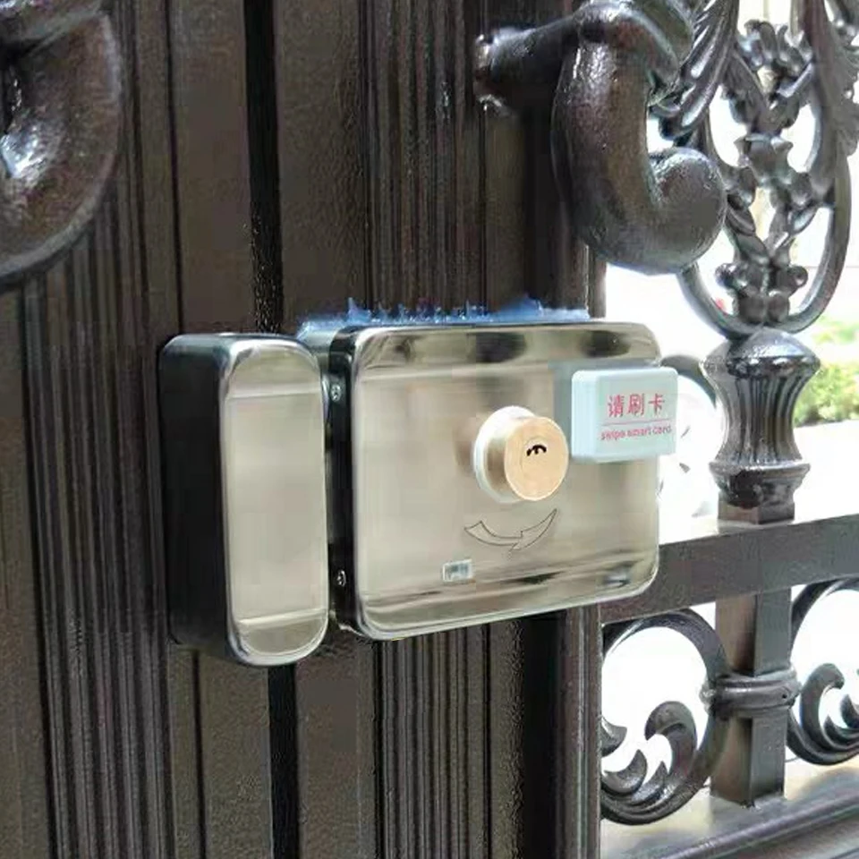 AA сухая батарея Простая установка смарт-замок RFID Электронный блокиратор дверной