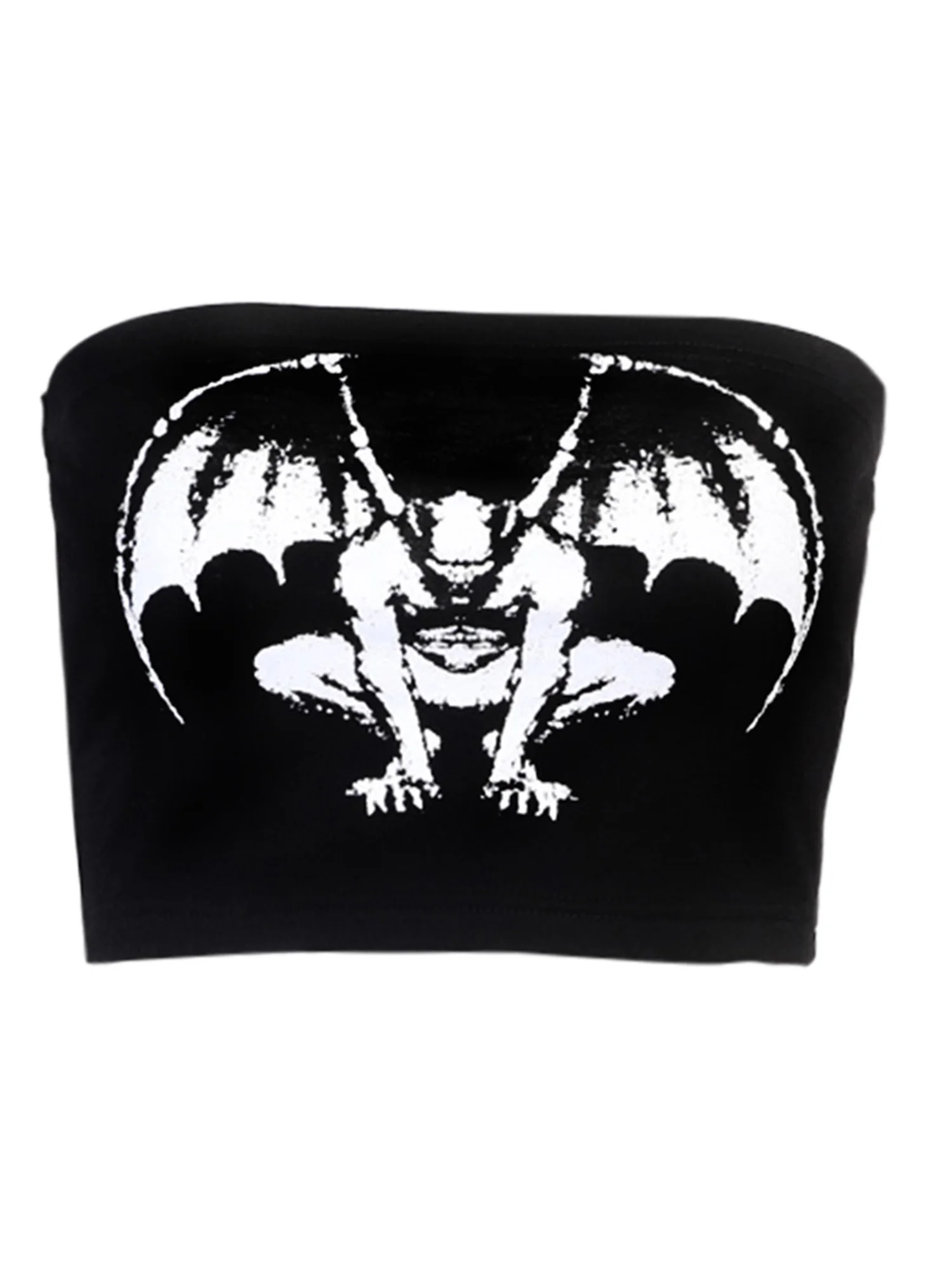 2021 Темный Индивидуальный Женский Топ без бретелек сексуальный короткий летний