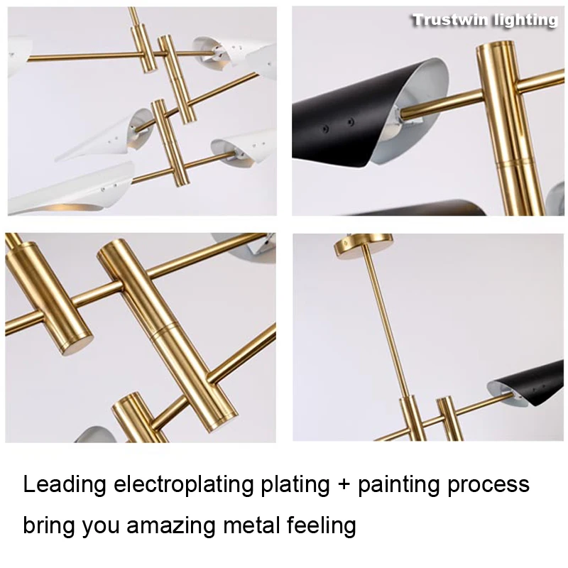 Подвесной светильник в скандинавском стиле с крыльями птиц