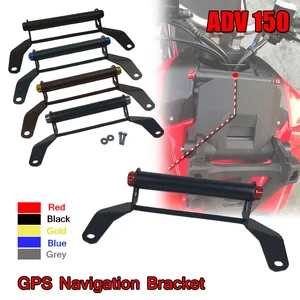 motorcycle parts adjustable cnc gps navigation support mobile phone holder bracket for honda adv150 adv 150 2019 2020 2021 free global shipping