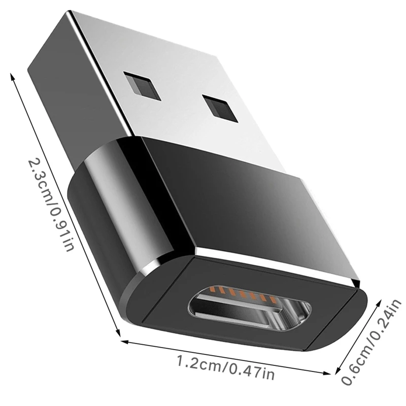 

Usb Type A Male To Usb Type C Female Connector Converter Adapter Type-c Usb Standard Data Transfer Charging For iphone12