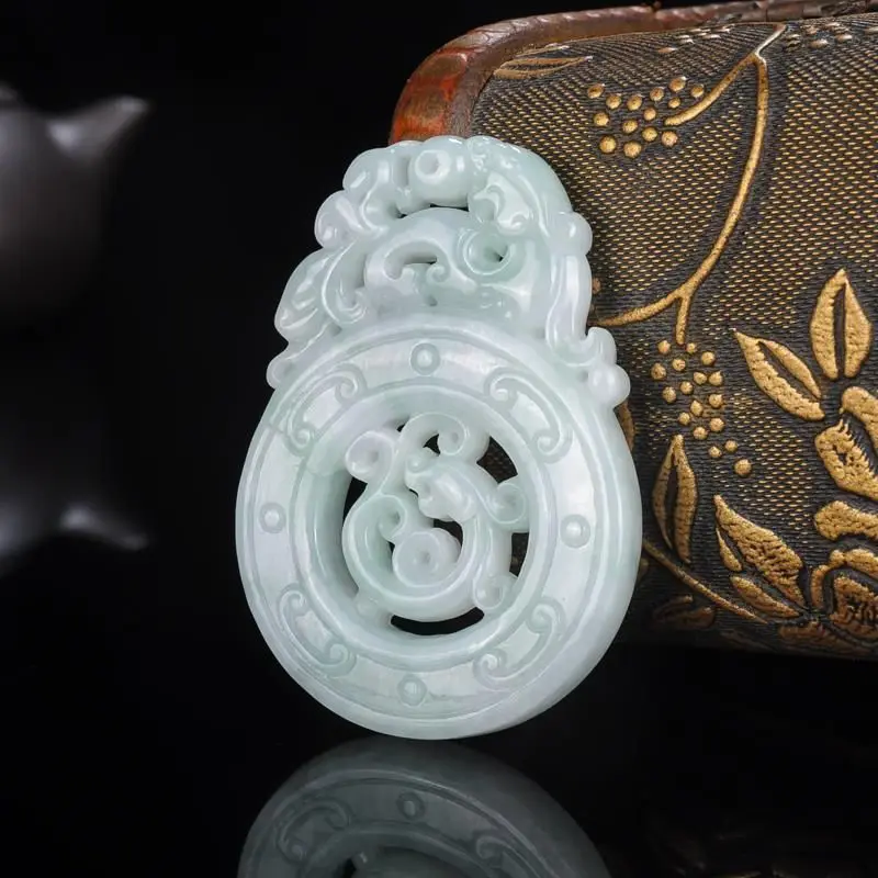 

Fashion Charms Jewellery Men Women Genuine Natural Jade Lucky Pixiu Pendant Burma Jadeite Amulet Gifts Jewelry Accessories