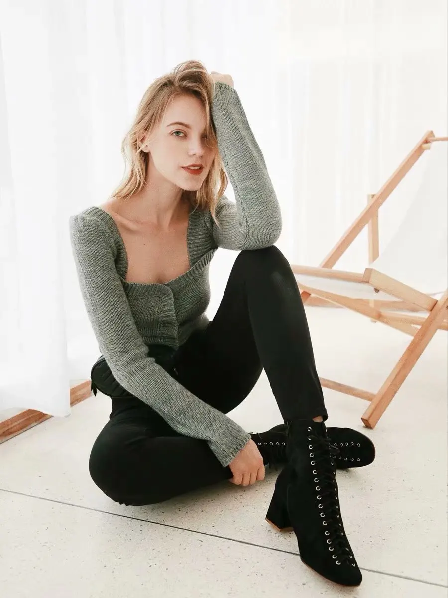 Новый Французский Ретро свитер для женской одежды | Женская одежда