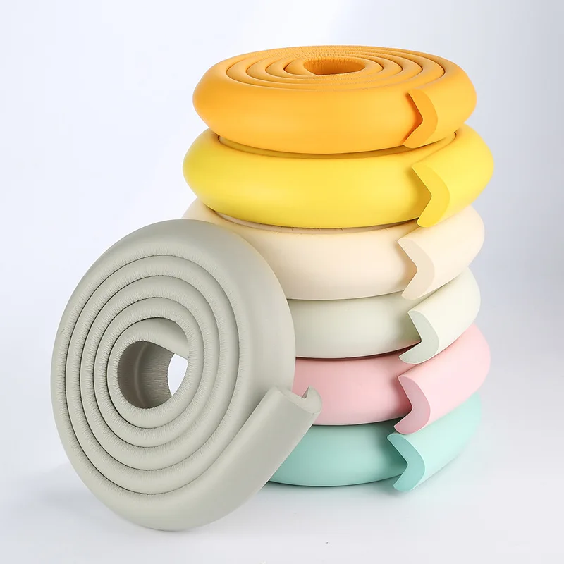 

2m New Baby bumper strip Safety Corner protector Glass Table Edge Guards Cushion Strip with Sticker YYT238