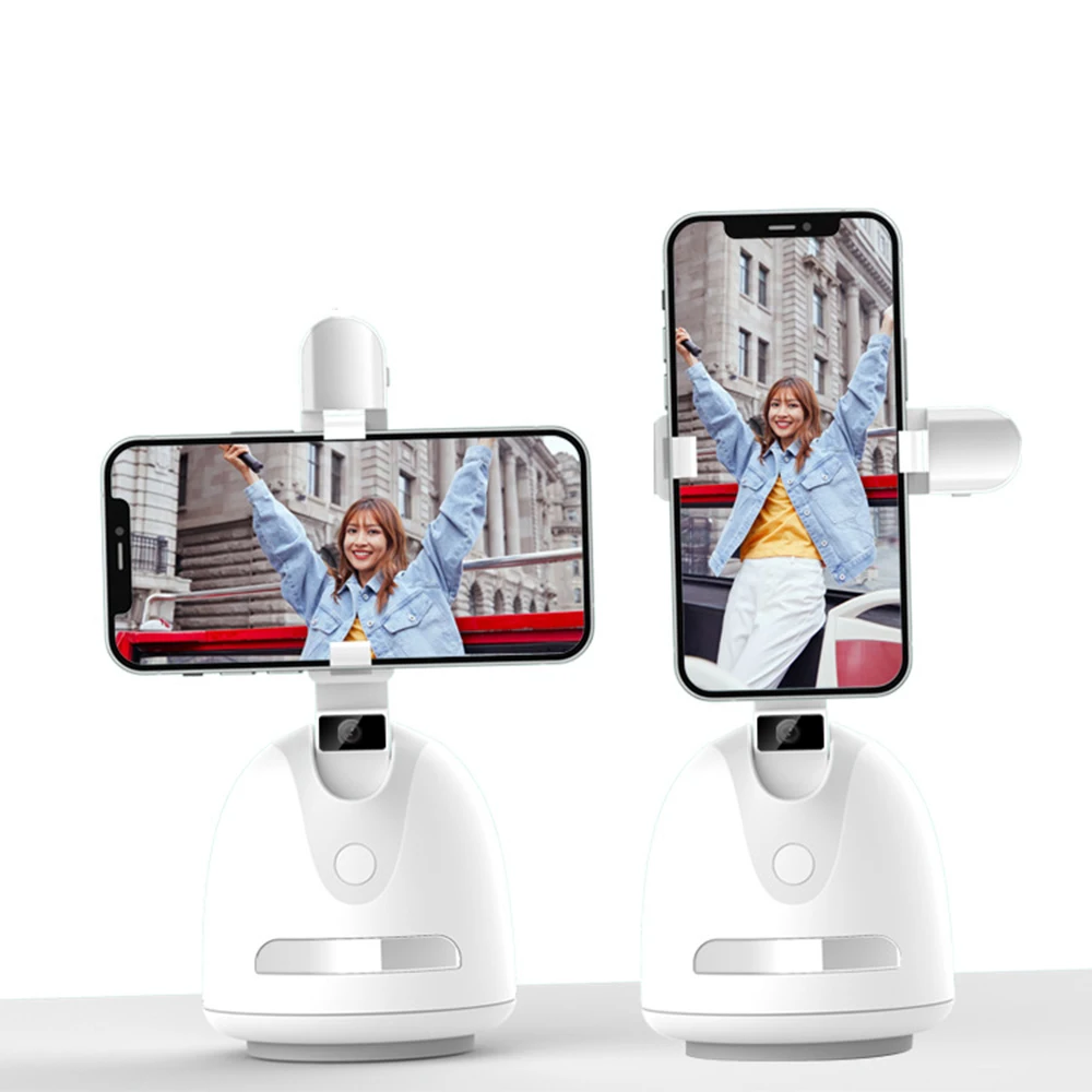 

360-degree smart follow-up PTZ face recognition vlog comes with camera fill light live mobile phone stabilizer selfie stick