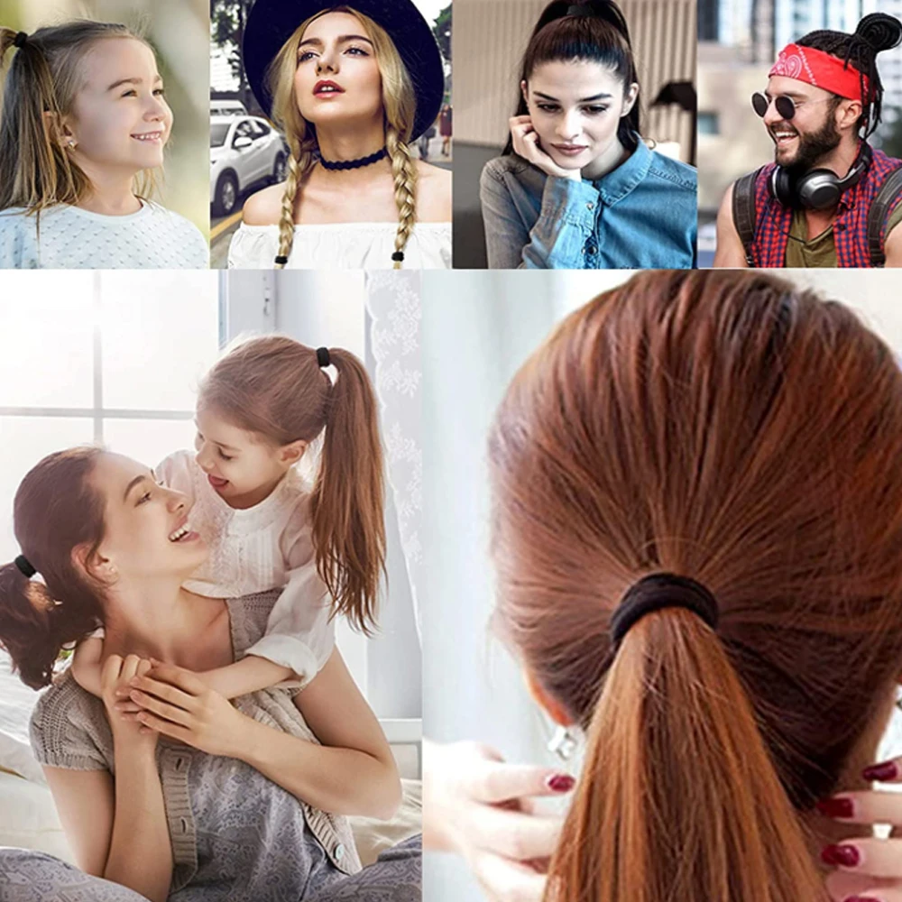 Бесшовные эластичные резинки для волос 50 шт