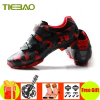 tiebao professional mtb cycling shoes mountain bike athletic bike shoes self locking riding pedales bicicleta mtb spd sneakers