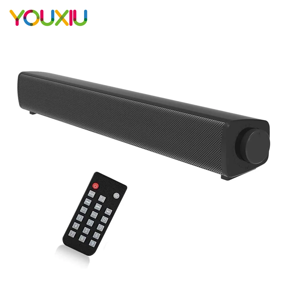 

Portable Computer Speaker Bluetooth 5.0 Loudspeakers 10W Wireless Mini Column Sound bar Stereo Surround Support TF USB for PC TV
