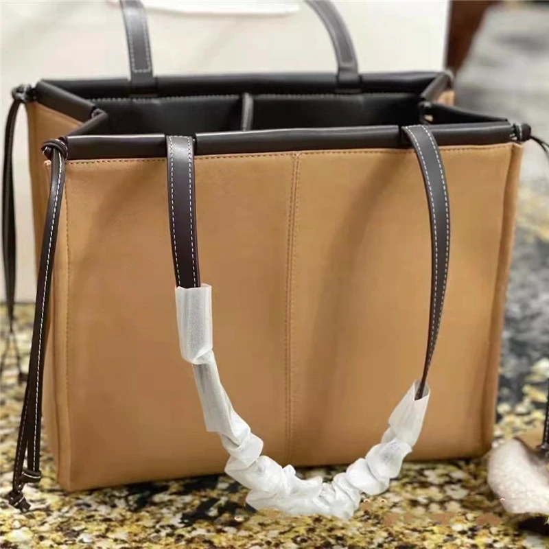 

2021 Women Casual Tote Bag Female Handbag Small Shoulder Bag for Women Tote Ladies Vintage Genuine Leather Crossbody Bag Sac