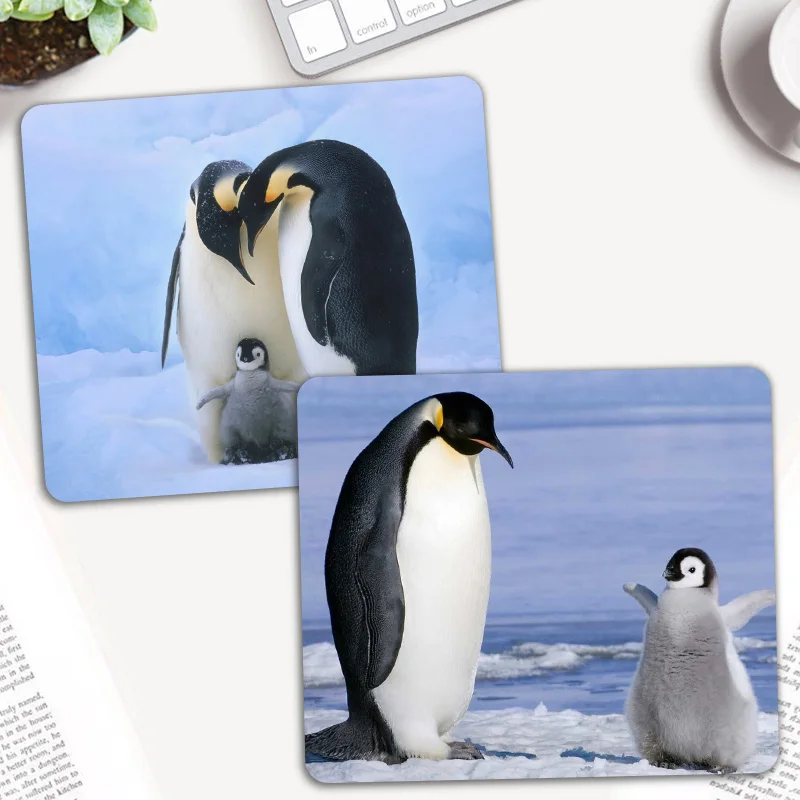 Коврик для мыши с анималистичным пингвином настольная клавиатура игровой коврик
