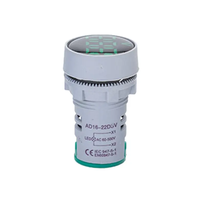

AC 24-500V Voltmeter Voltage Indicator Light Lamp Signal Monitor 22mm Round Volt Gauge Electrical Indicator G8TB