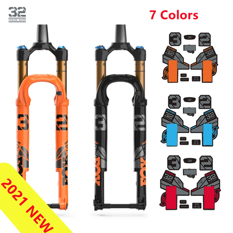 2021 SC float 32 mountain bike front fork sticker bicycle LIGHTWEIGHT XC MTB front fork decals STEP CAST waterproof protective