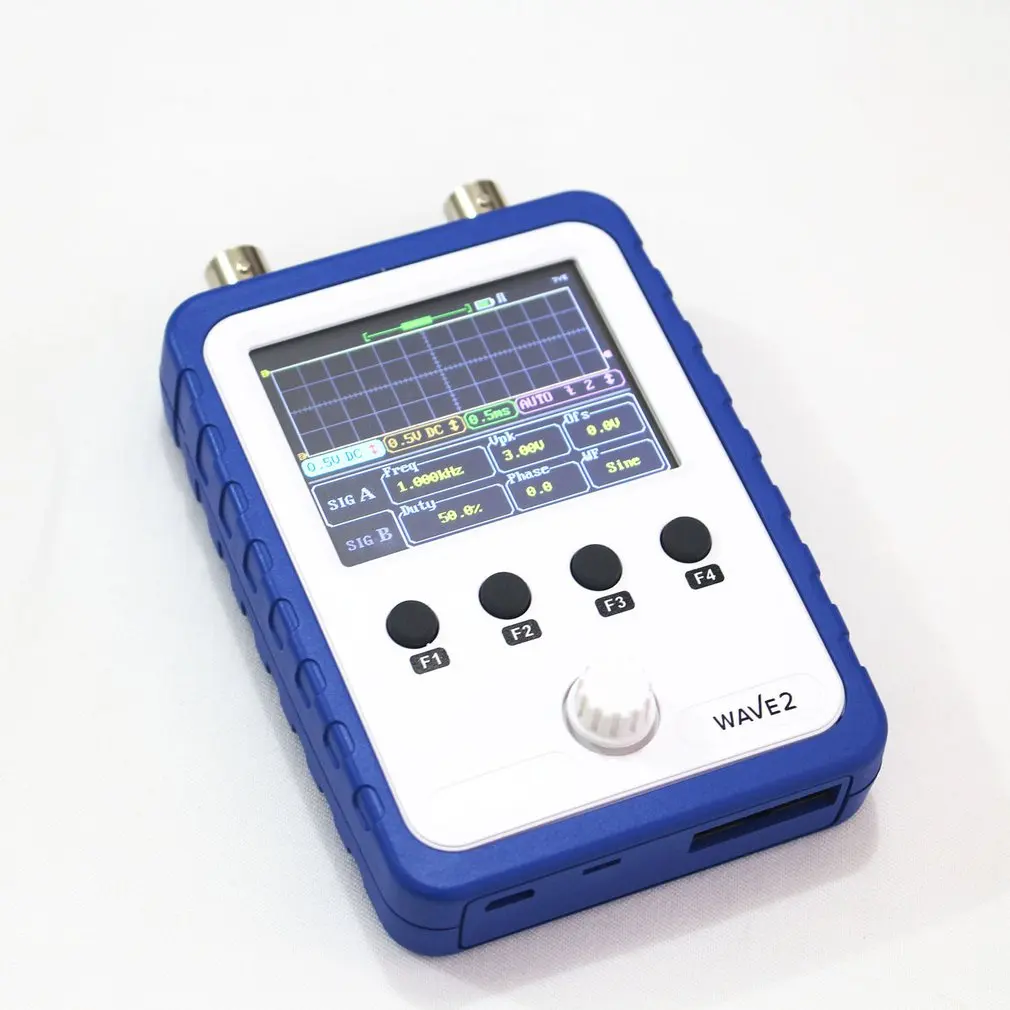 Ручной Карманный цифровой осциллограф WAVE2 2 4 дюйма сенсорный экран двухканальный