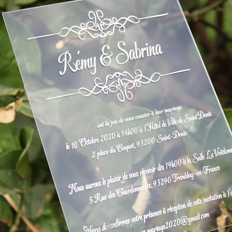 Акриловое Свадебное приглашение пригласительная открытка акриловое фотосессия