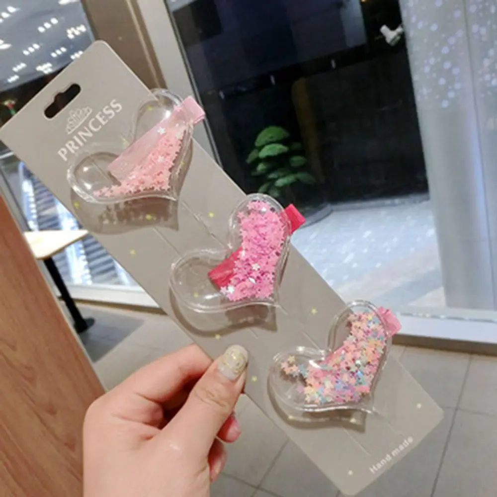 1 шт. Чистящая Щетка блестящие детские заколки звезда прозрачность Сердце Звезда