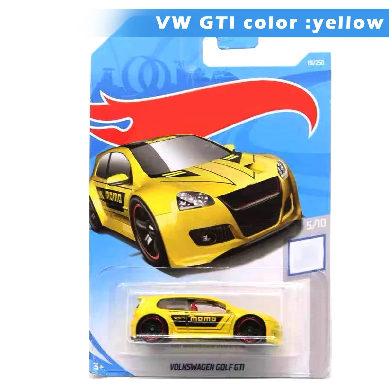 yellow 57 VW GTI Hot Wheels 1: 64 масштабная модель автомобиля коллекция сплава автомобиля игрушки для мальчиков дети взрослые подарки AN88 - Цвет: yellow 57 VW GTI