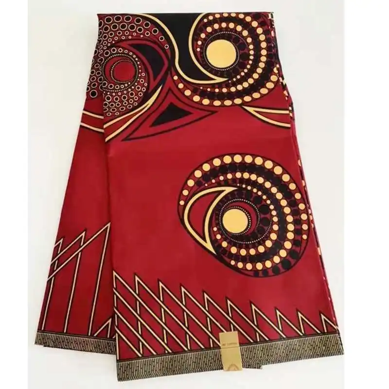 Оптовая продажа ткань из 100% полиэстера не хлопчатобумажная африканская